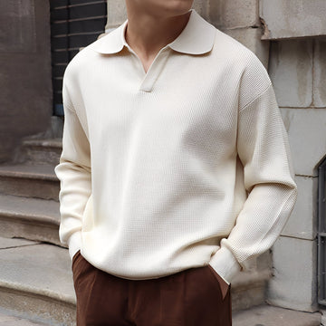 Ronald - Polo Clásico de Manga Larga para Hombres