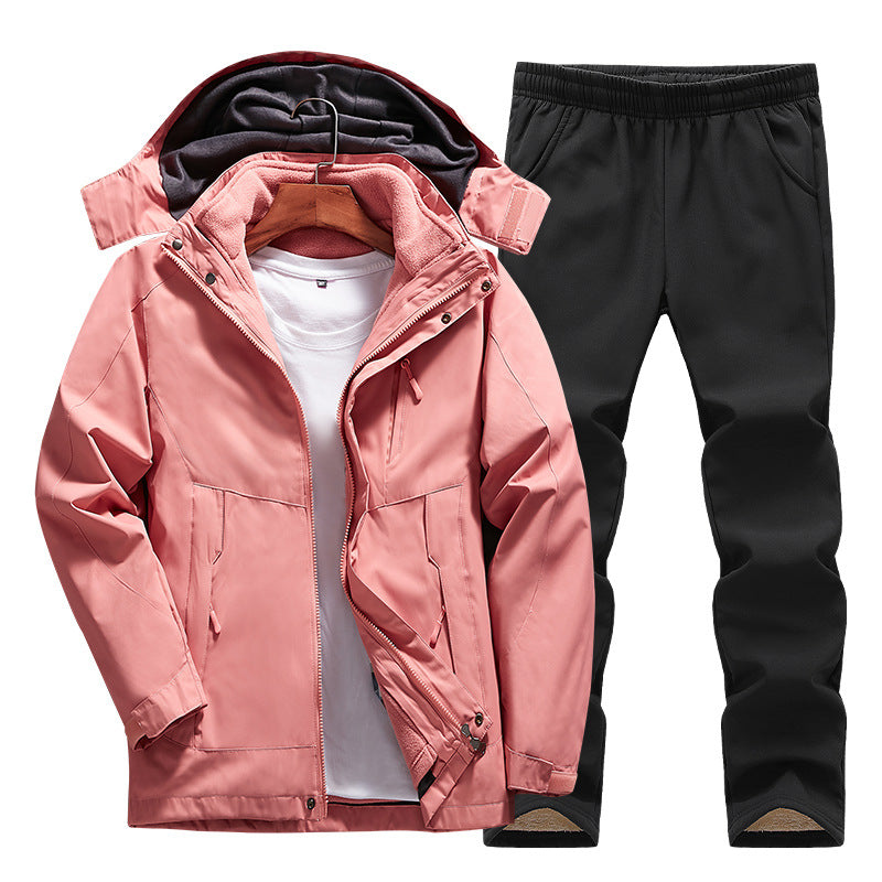 Caelie - Conjunto exterior para mujeres atractivo y versátil 3 en 1