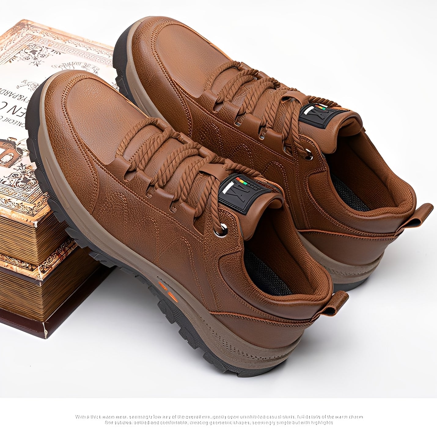 Randolf - Zapatos elegantes de cuero antideslizante para hombres