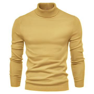 Jonah - Suéter de cuello alto sencillo para hombres