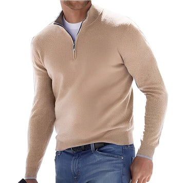 Rufus - Chaqueta casual con cierre y cuello alto para hombres