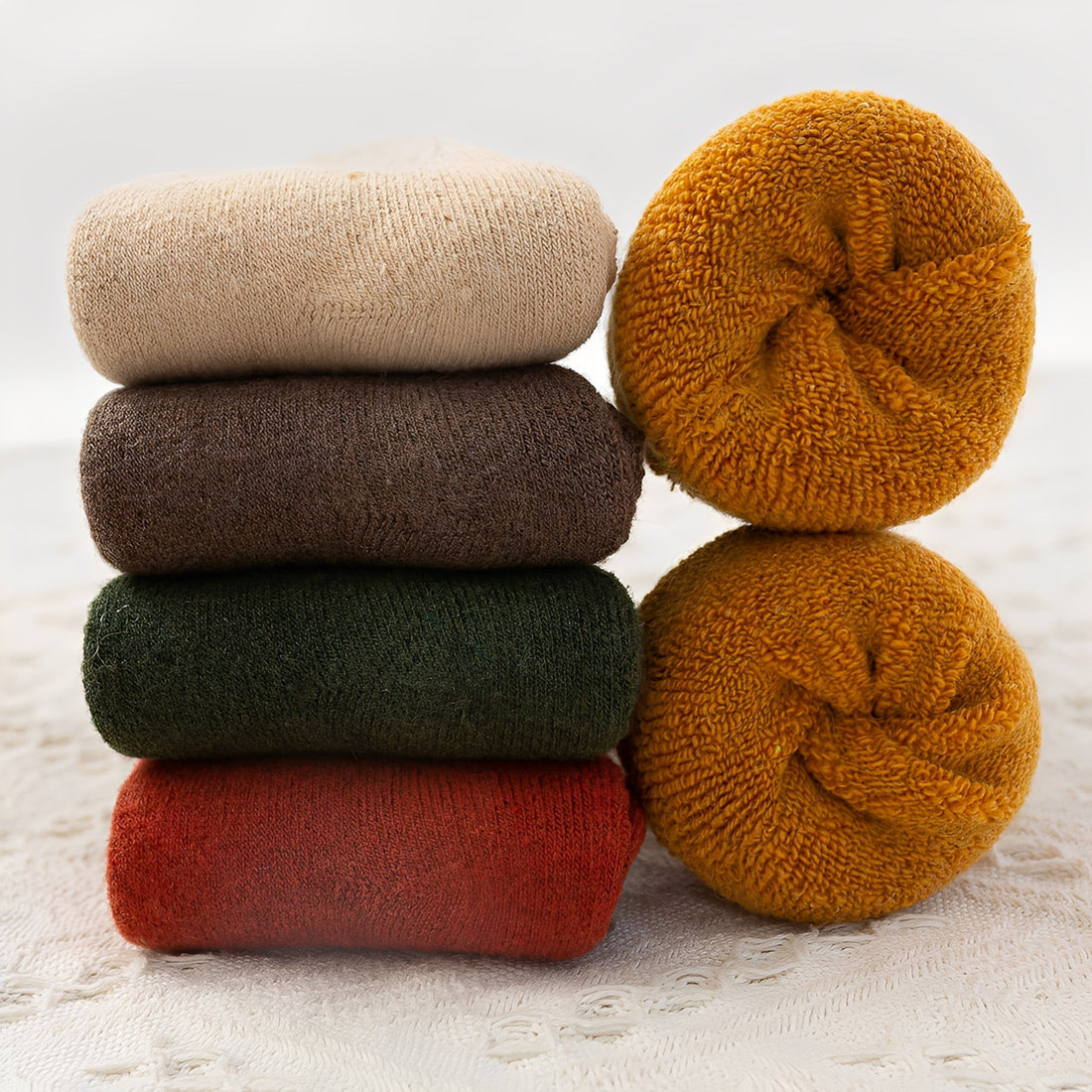 Carmella - Calcetines unisex casuales, abrigados y gruesos