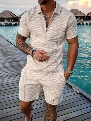 Theodore - Conjunto de 2 piezas para hombres, confort casual