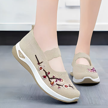 Jazmin - Zapatos cómodos y aireados con bordado para mujer
