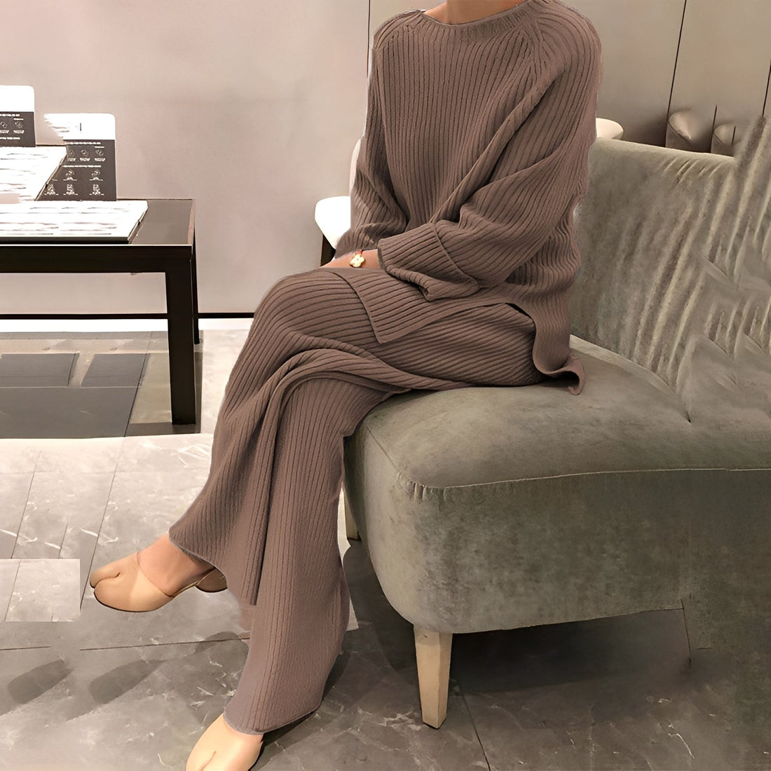 Carolina - Set de punto casual y cómodo para mujeres