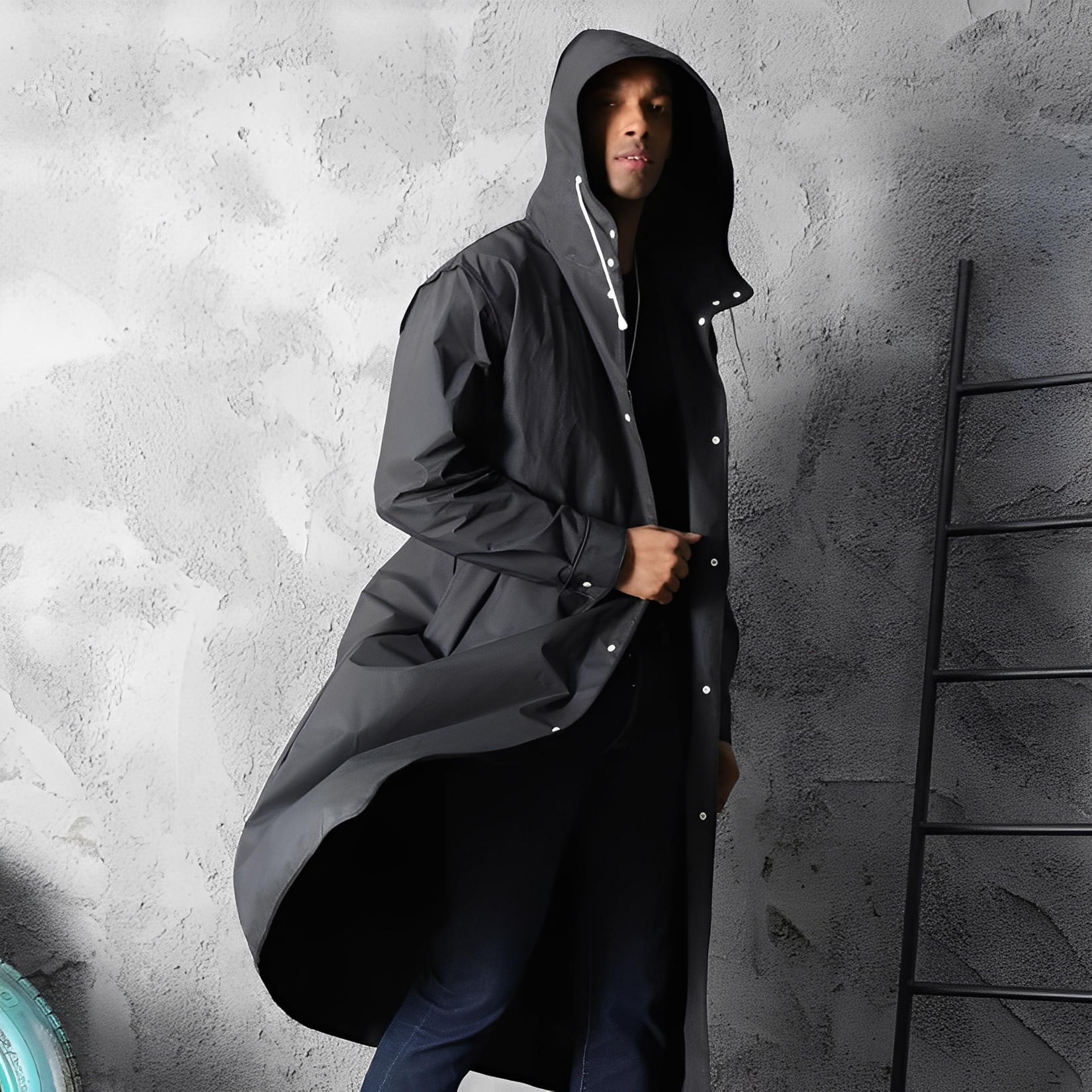 Karter - Chaqueta impermeable para hombres, muy práctica