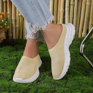 Malani - Zapato Deportivo Moderno sin Cordones con Cuña para Mujer