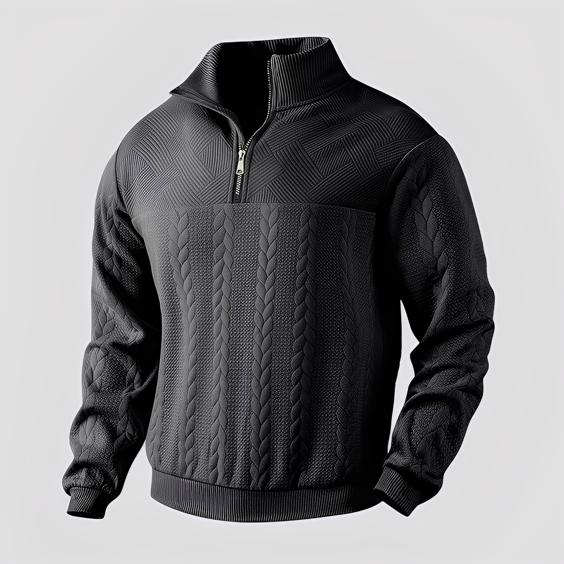 Warren - Suéter clásico de cachemir con cierre para mujer