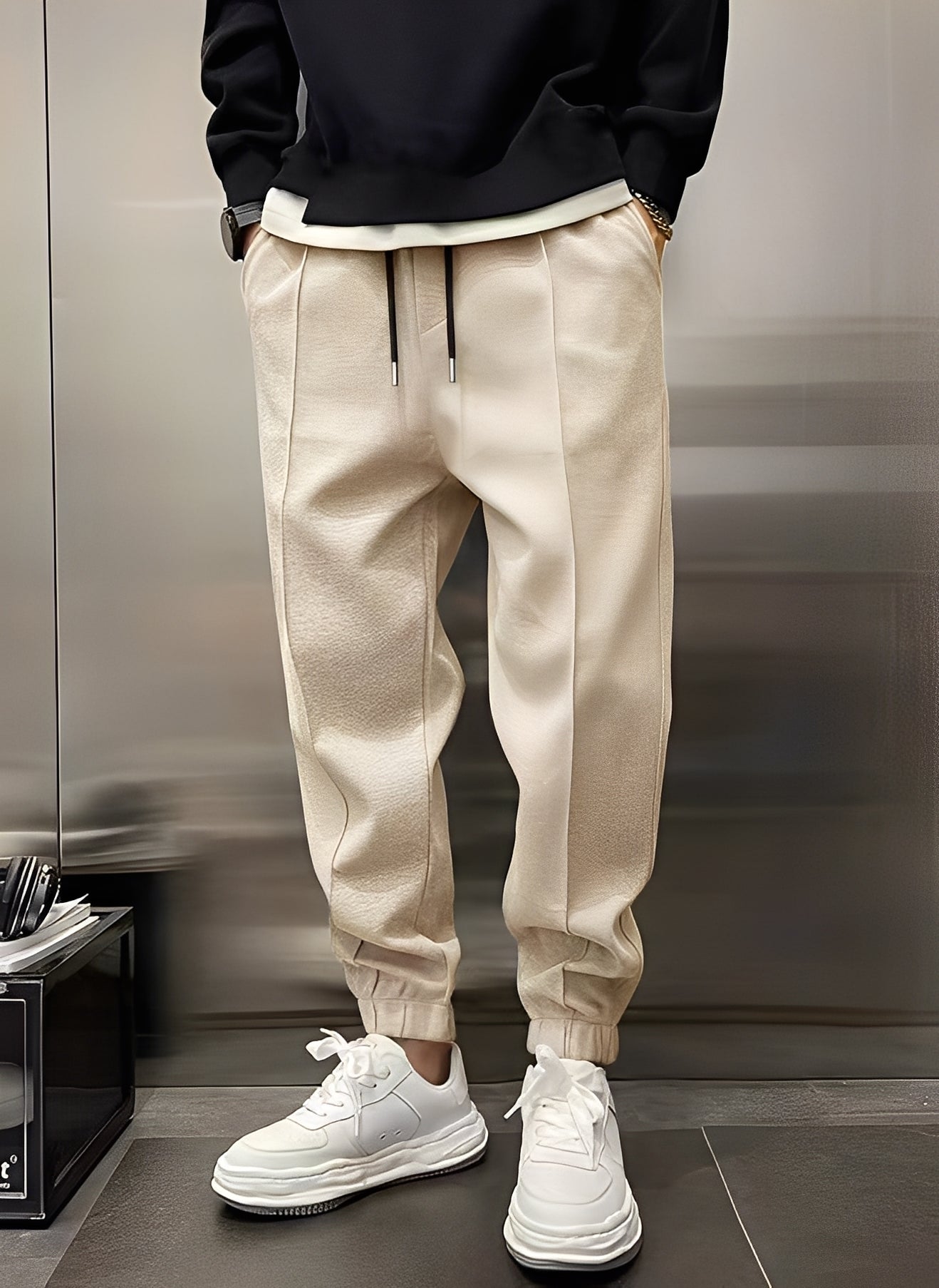 Wallace - Pantalones holgados casuales para hombres