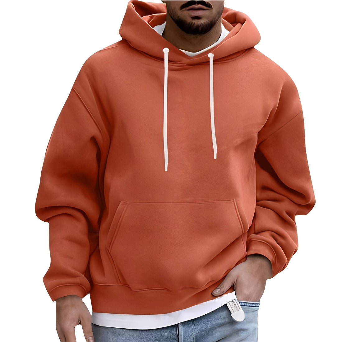 Rupert - Sudadera Casual con Bolsillo para Hombres
