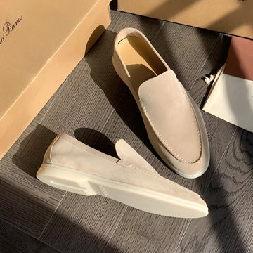 Dwayne - Elegantes mocasines de cuero planos para hombres