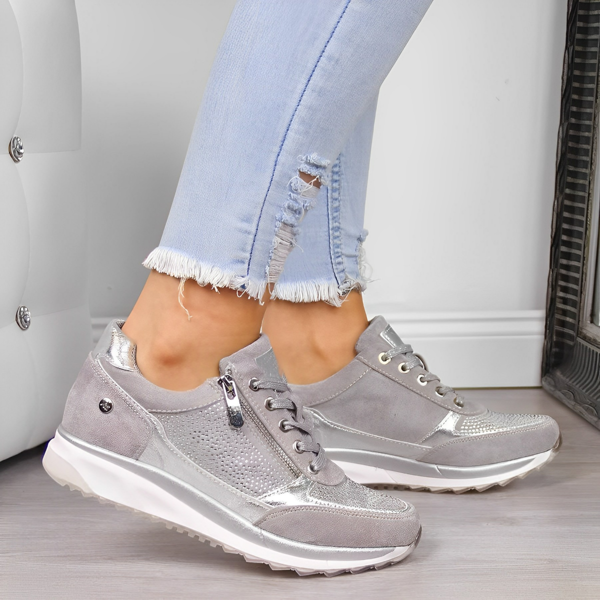 Pro Shoes – Zapatillas Ortopédicas de Soporte con Cremallera