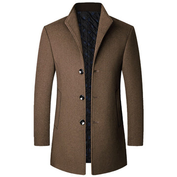 Colson - Elegante abrigo largo de lana para hombres