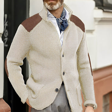 Caleb - Suéter casual y entallado de punto para hombres