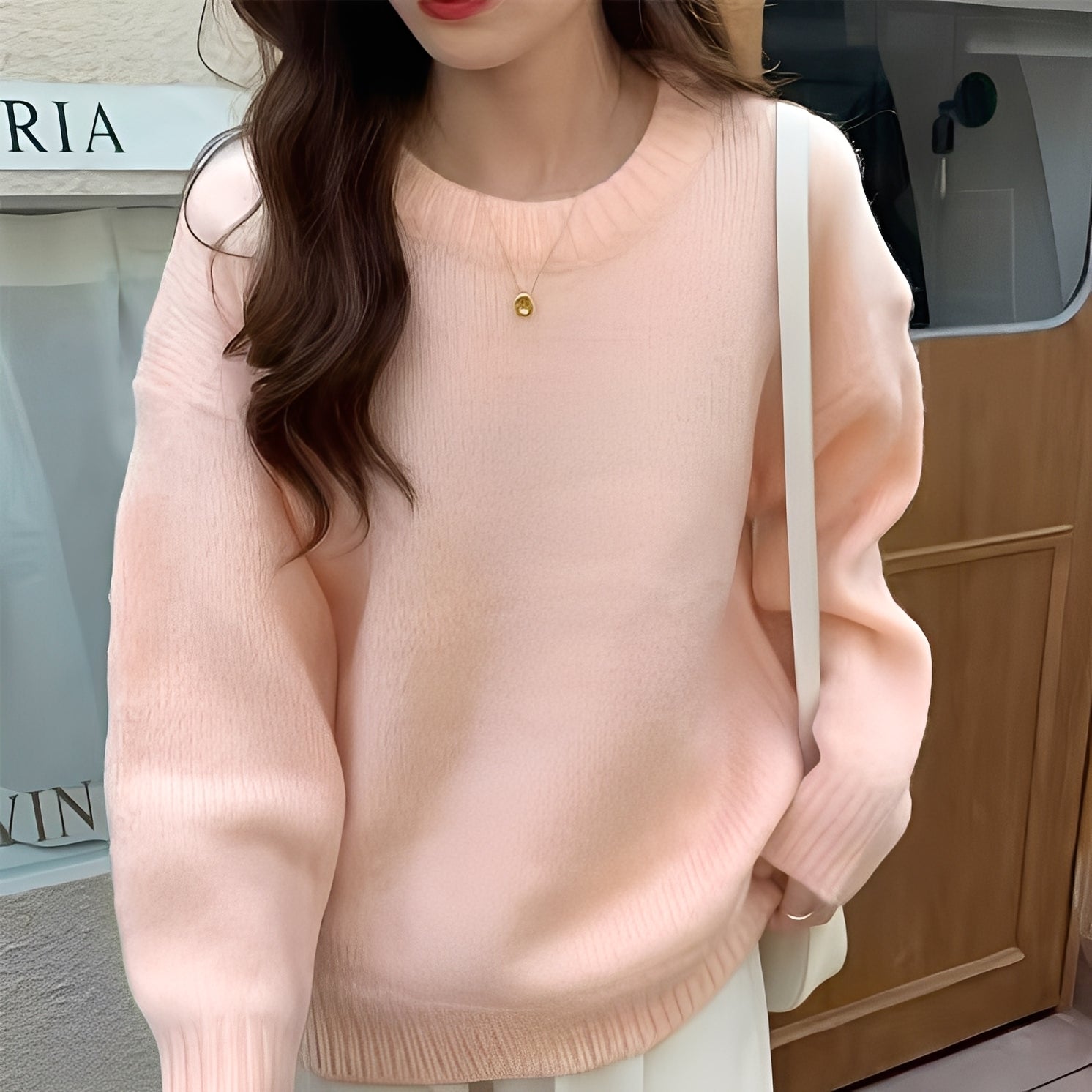 Roxanna - Suéter Oversize Simple para Mujeres