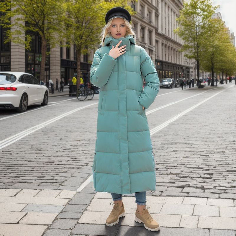 Paris - Abrigo de Invierno Largo de Ajuste Holgado