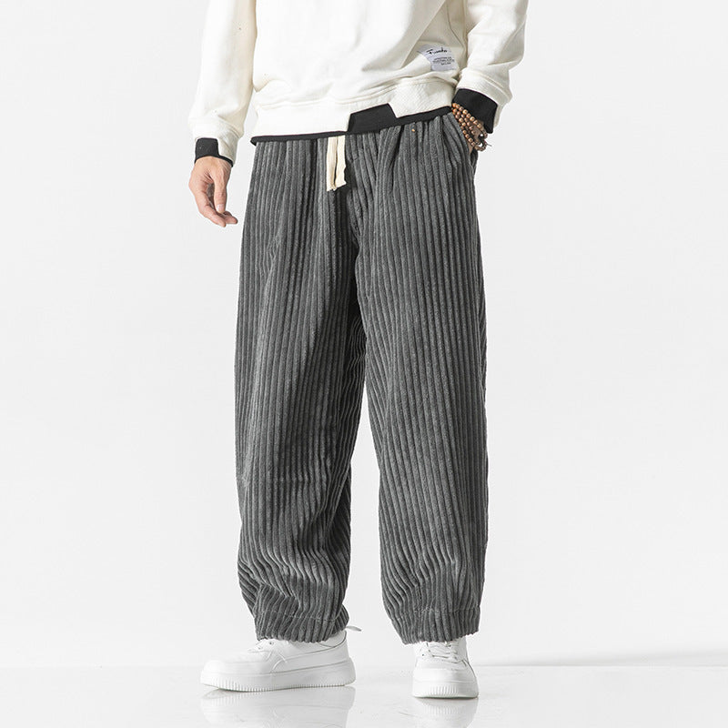 Winfred - Pantalones holgados y casuales de pana para hombres