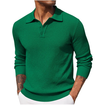 Jerrod - Elegante Polo de Manga Larga para Hombres