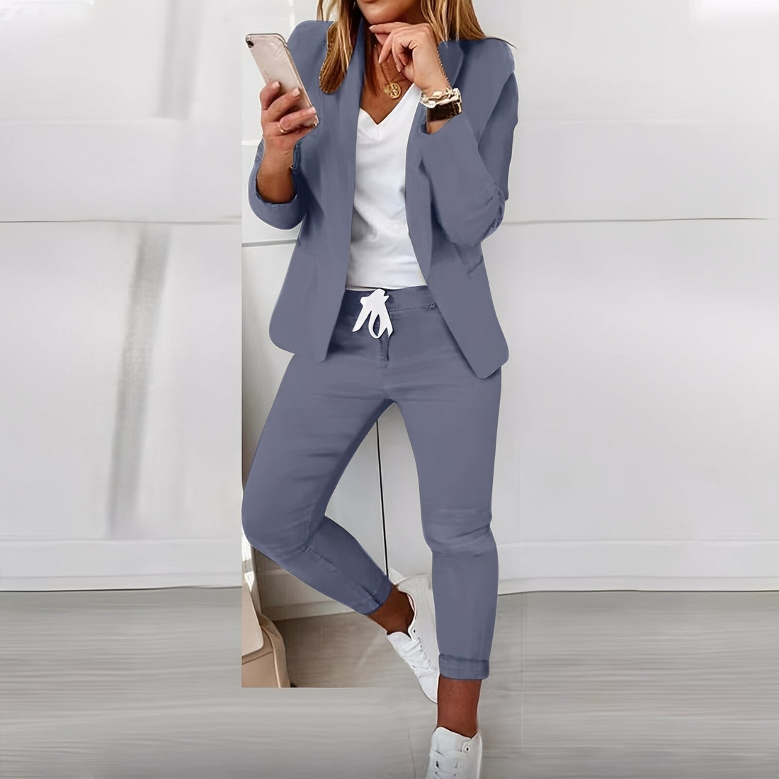 Madelyn - Top casual y pantalones para mujer