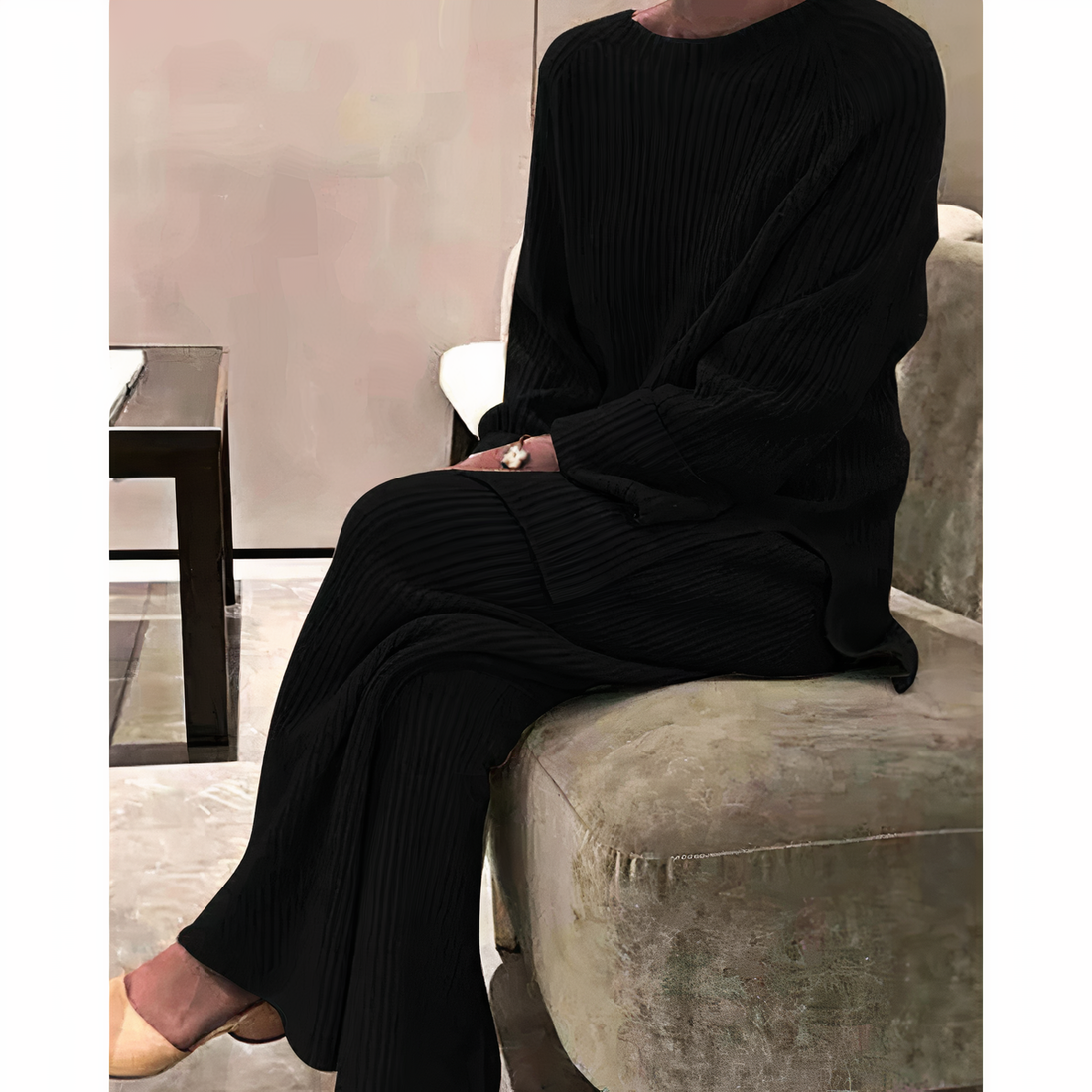 Samantha – Conjunto Cómodo de Jersey & Pantalones