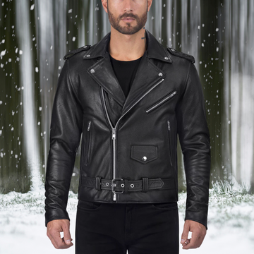 Henrik - Chaqueta de cuero para hombre