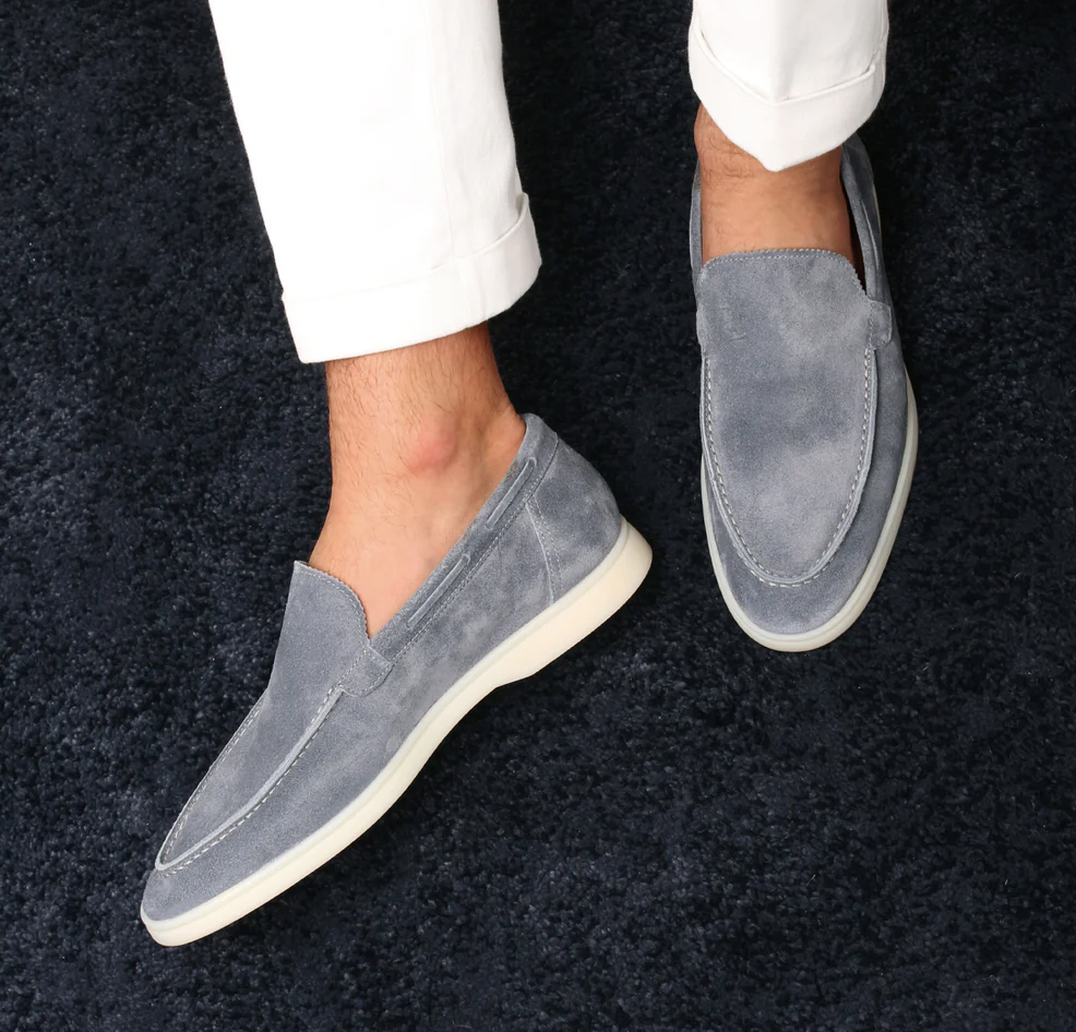 Lorenzo - Zapatos de hombre de gamuza de alta calidad