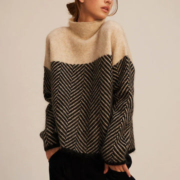Yancy - Jersey de punto grueso y elegante para mujeres