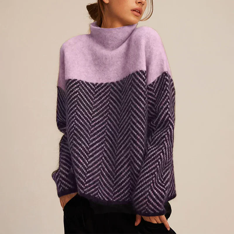 Yancy - Jersey de punto grueso y elegante para mujeres