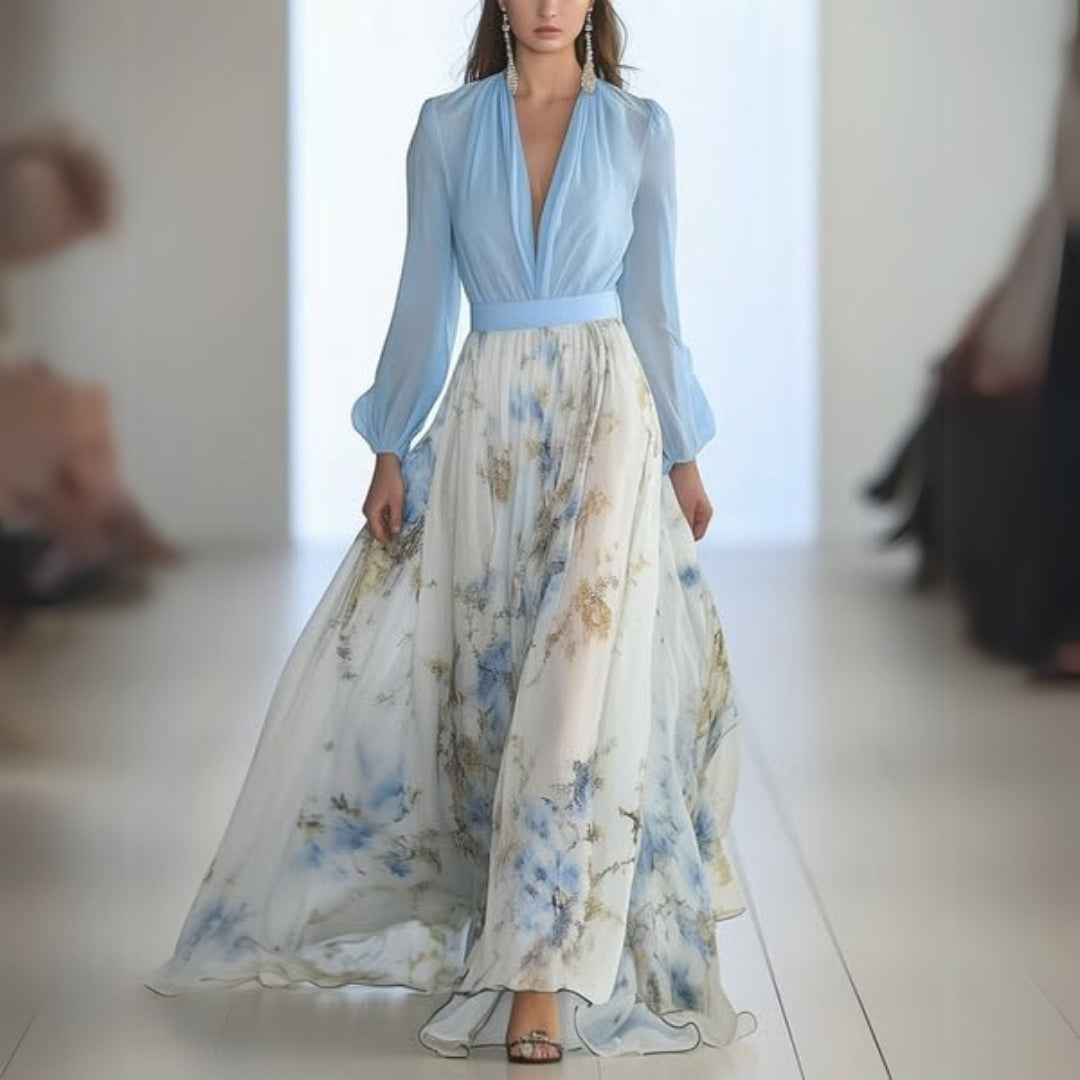 Rita | Elegant Floral Maxi Dress - Image 3