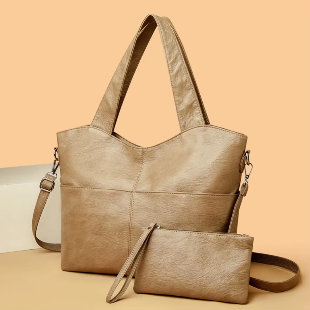 Gabbie – Bolso de Mano Estructurado Elegante con Doble Correa