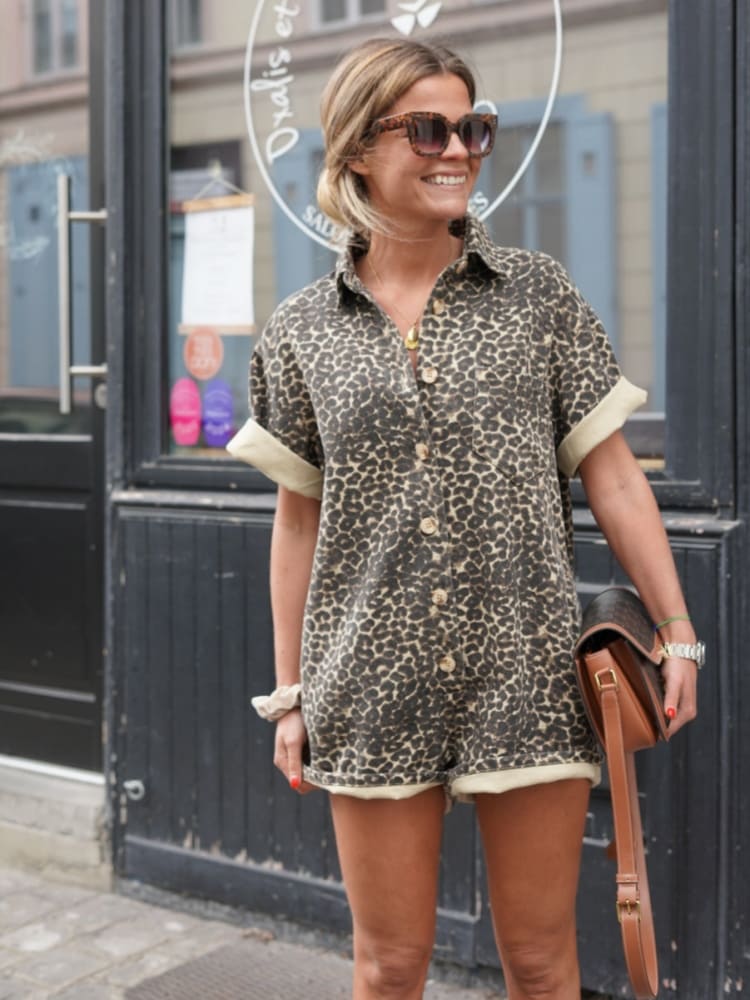 Elysia - Mini Cheetah Overall de Moda y Elegante