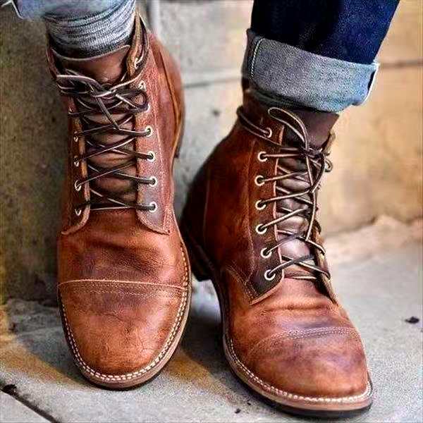 Joseph - Botas robustas con cordones para hombre, con comodidad