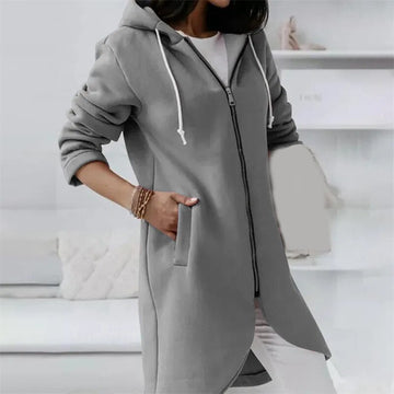 Elena - Chaqueta de longitud media con capucha