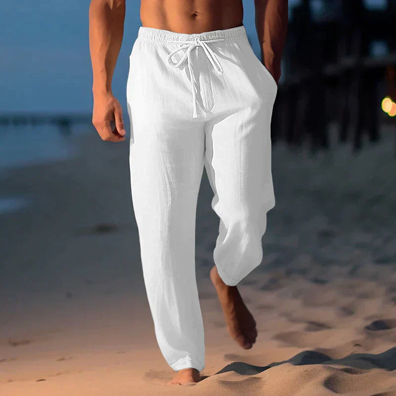 Matthew - pantalones de lino elegantes para hombres