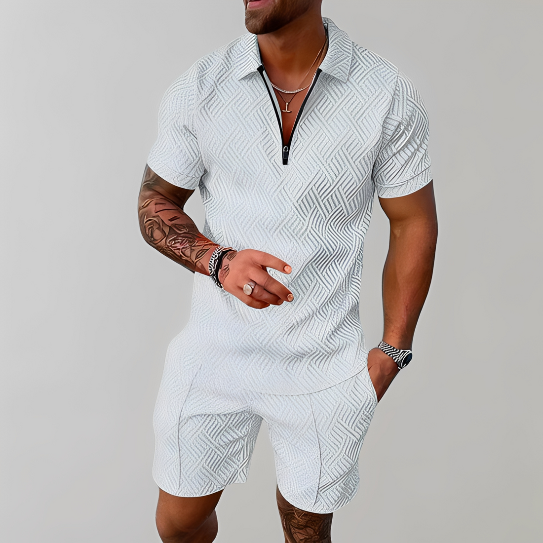 Lourey - Conjunto elegante para hombre para el verano