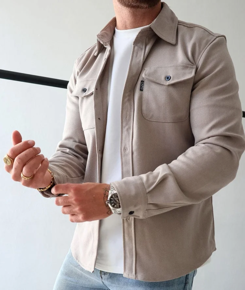 Ivan - Camisa de hombre, corte moderno, elegante y cómoda.