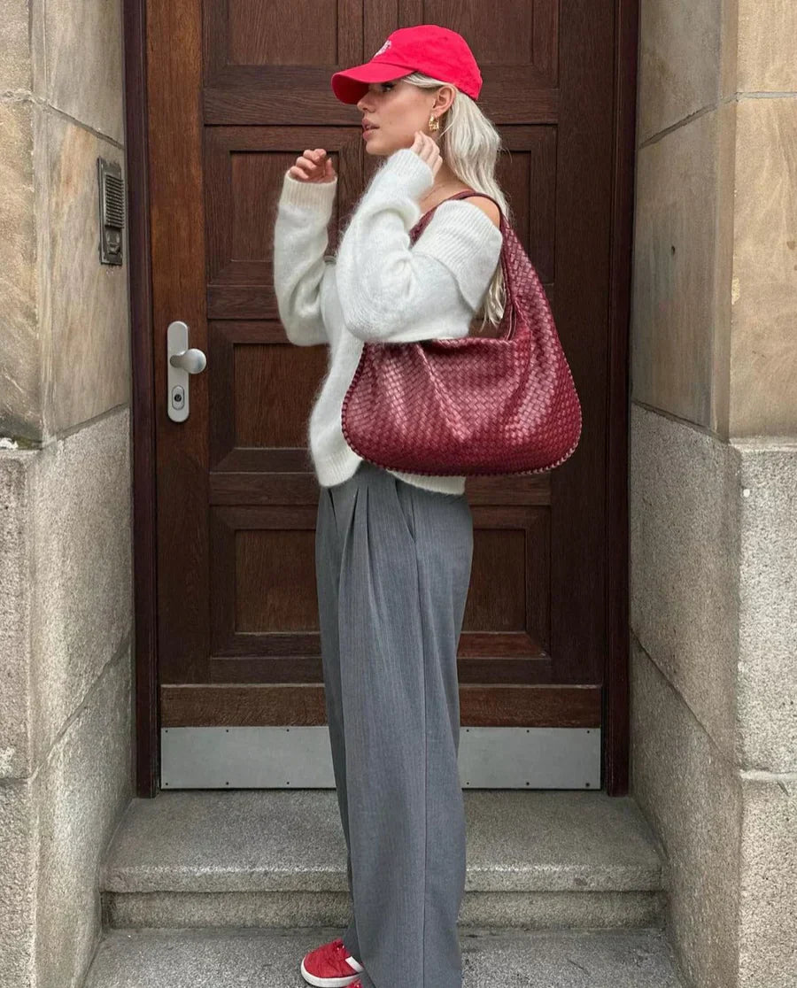 Bolso trenzado de moda – Elegancia estilo diario
