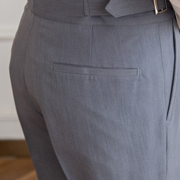 Bronson – Pantalón informal con hebilla ajustable para hombres