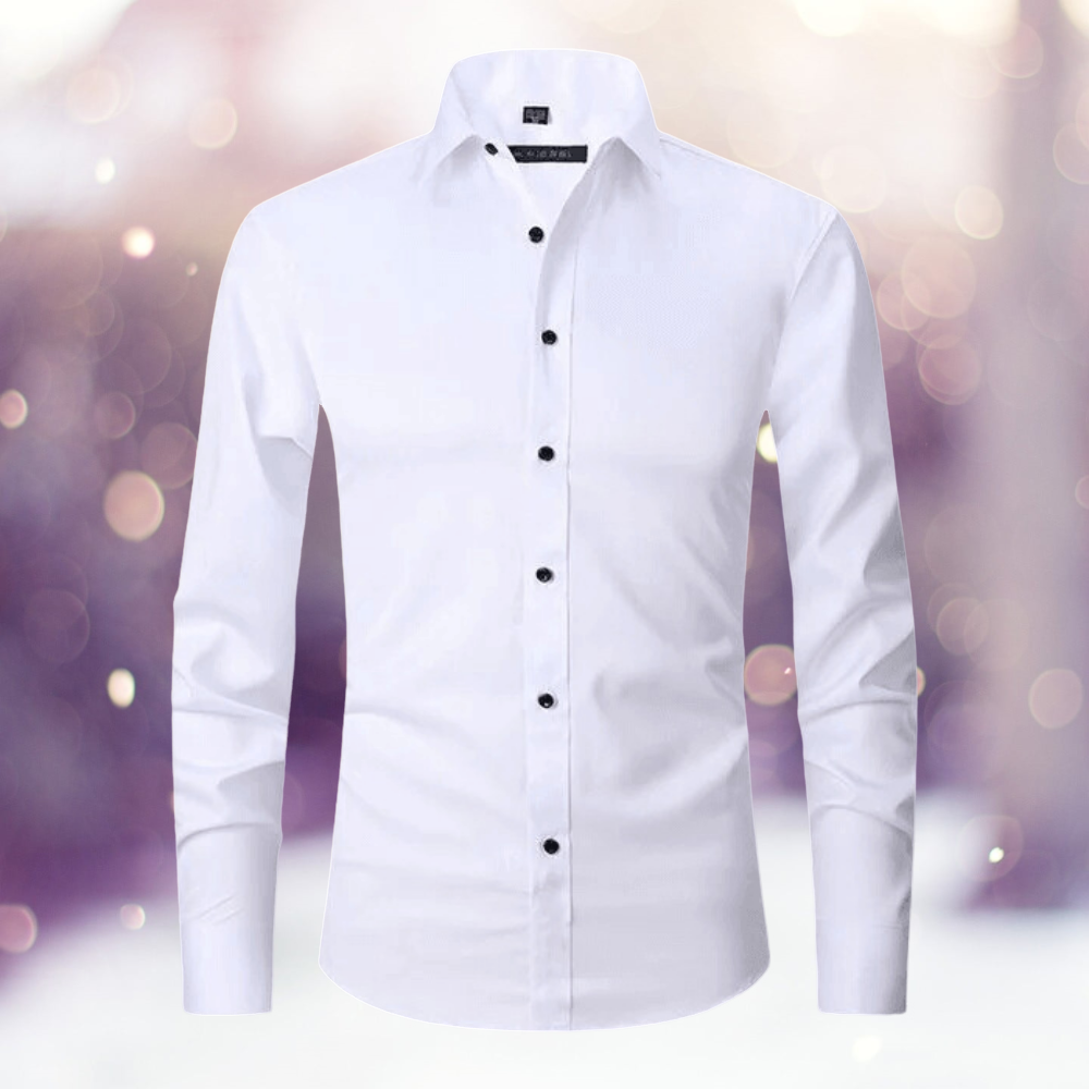 Regor - Camisa lisa, sin planchar