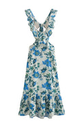 Alma hansen | Elegant Summer Maxi Dress - Sleeveless with Ruffle Straps - Image 8