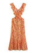 Alma hansen | Elegant Summer Maxi Dress - Sleeveless with Ruffle Straps - Image 4