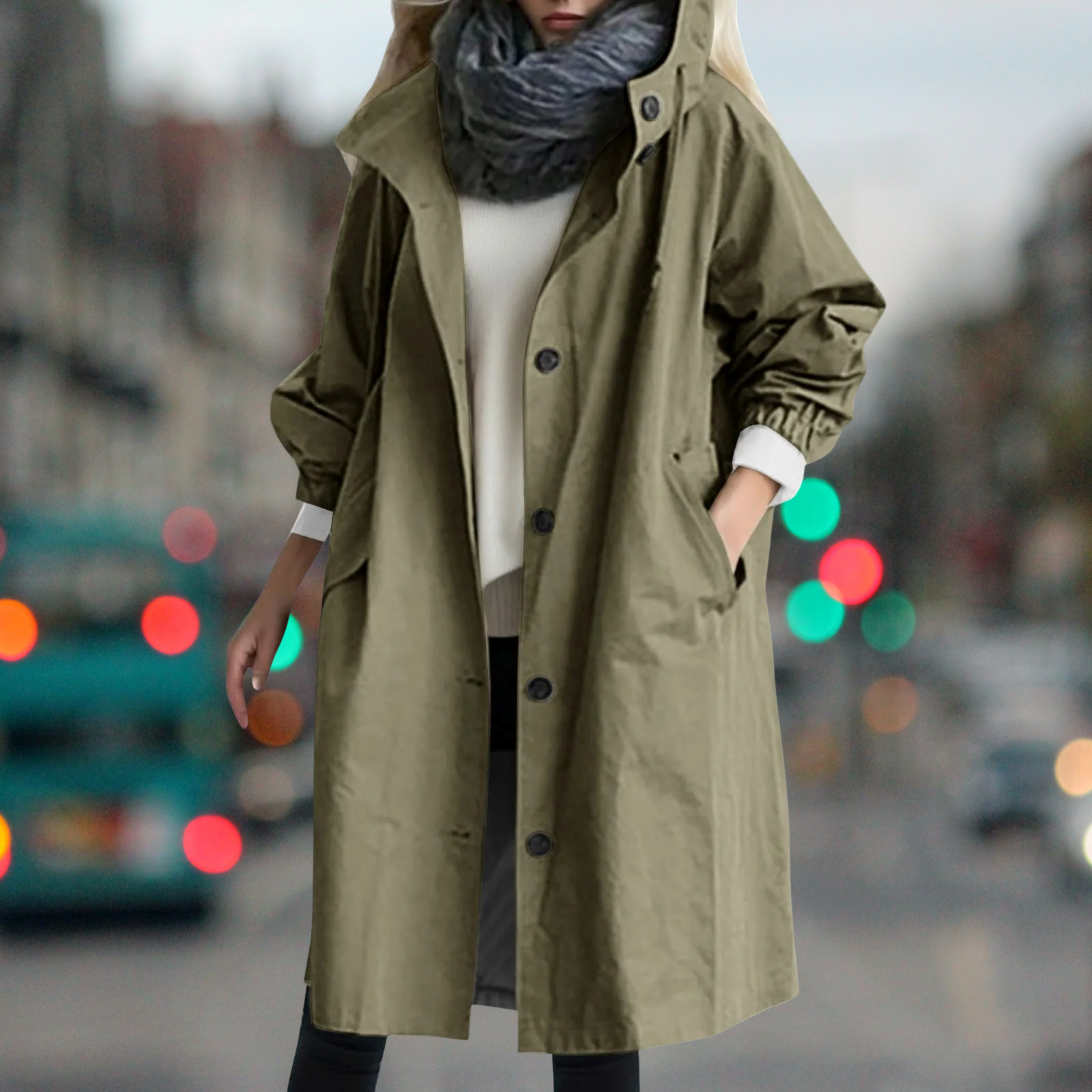 Bethany - Gabardina impermeable y cálida