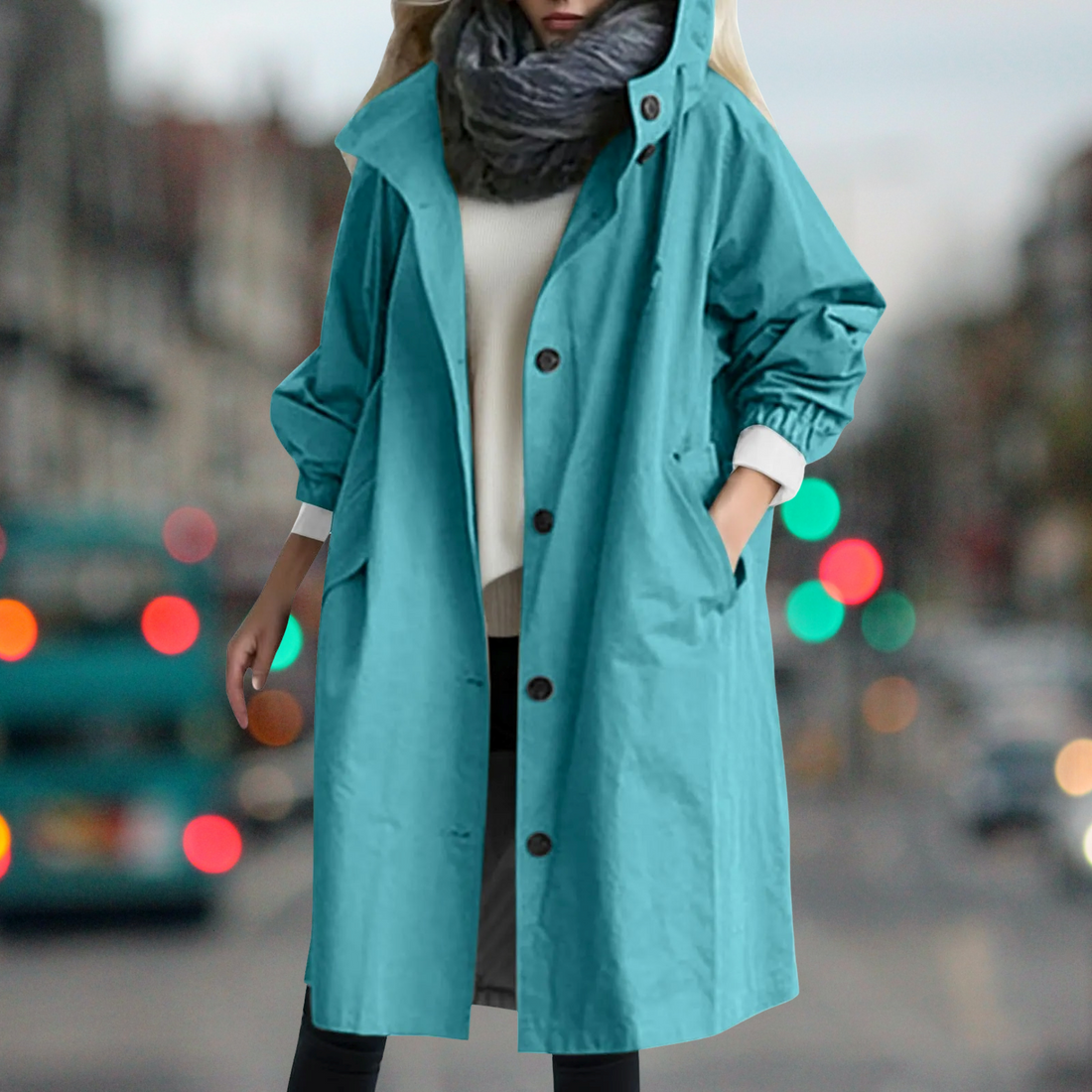 Bethany - Trench-coat impermeable y cálido