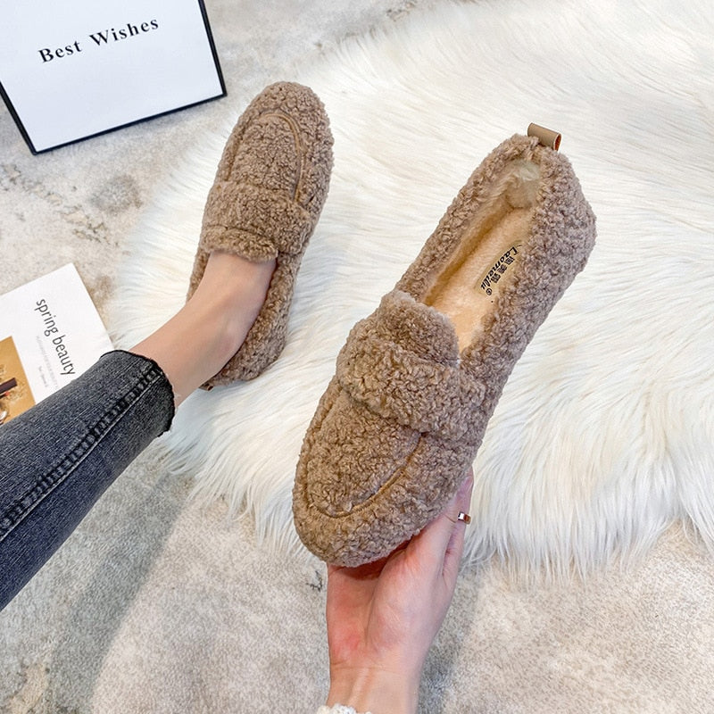 Ludmila - Zapatillas acogedoras de peluche