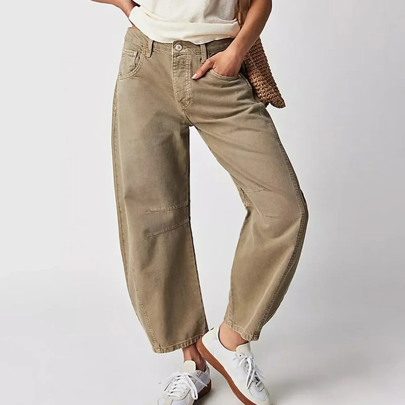 Beatrice - Jeans cómodos con pierna ancha