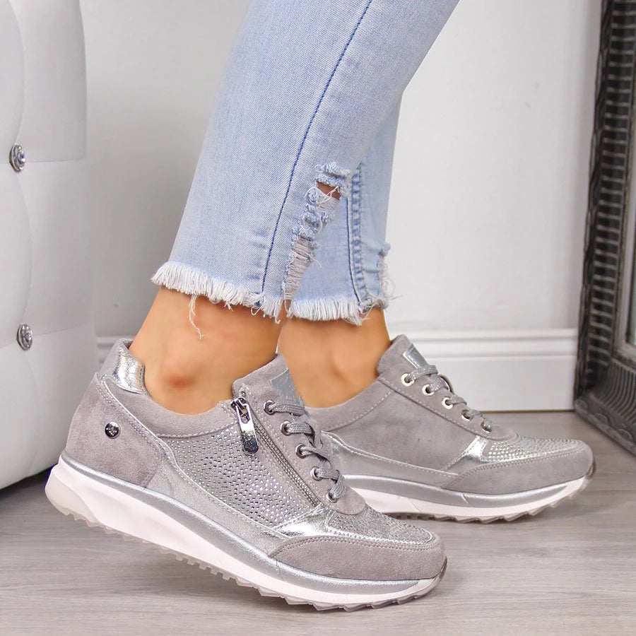 Pipyr - Zapatillas Ortopédicas con Cremallera Mujer