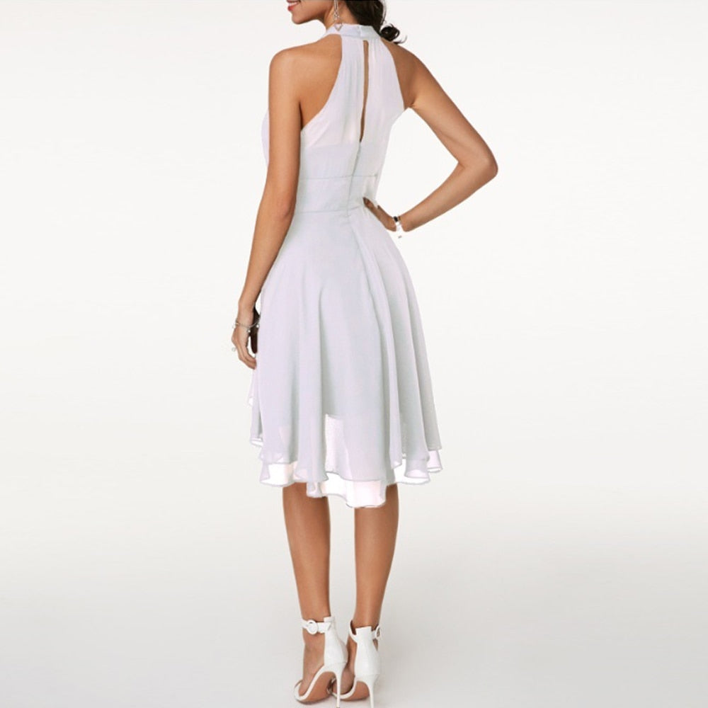 Loren - Elegante vestido con volantes para mujer