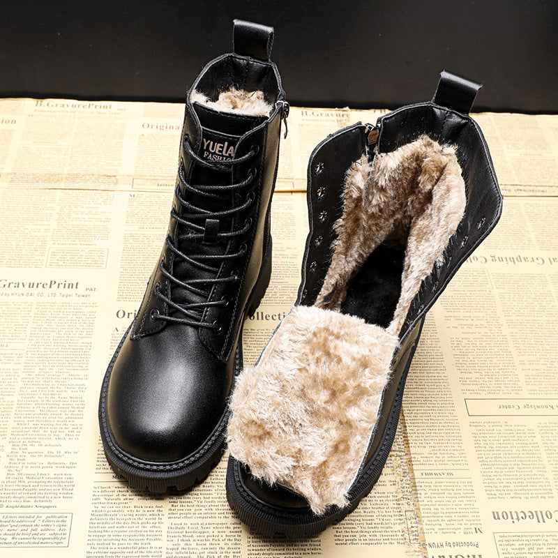 Luella - Botas de invierno negras de cuero