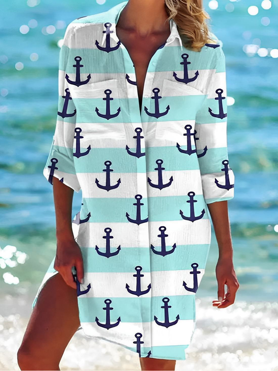 NovaFlex - Blusa de Mujer con Botones Elegante