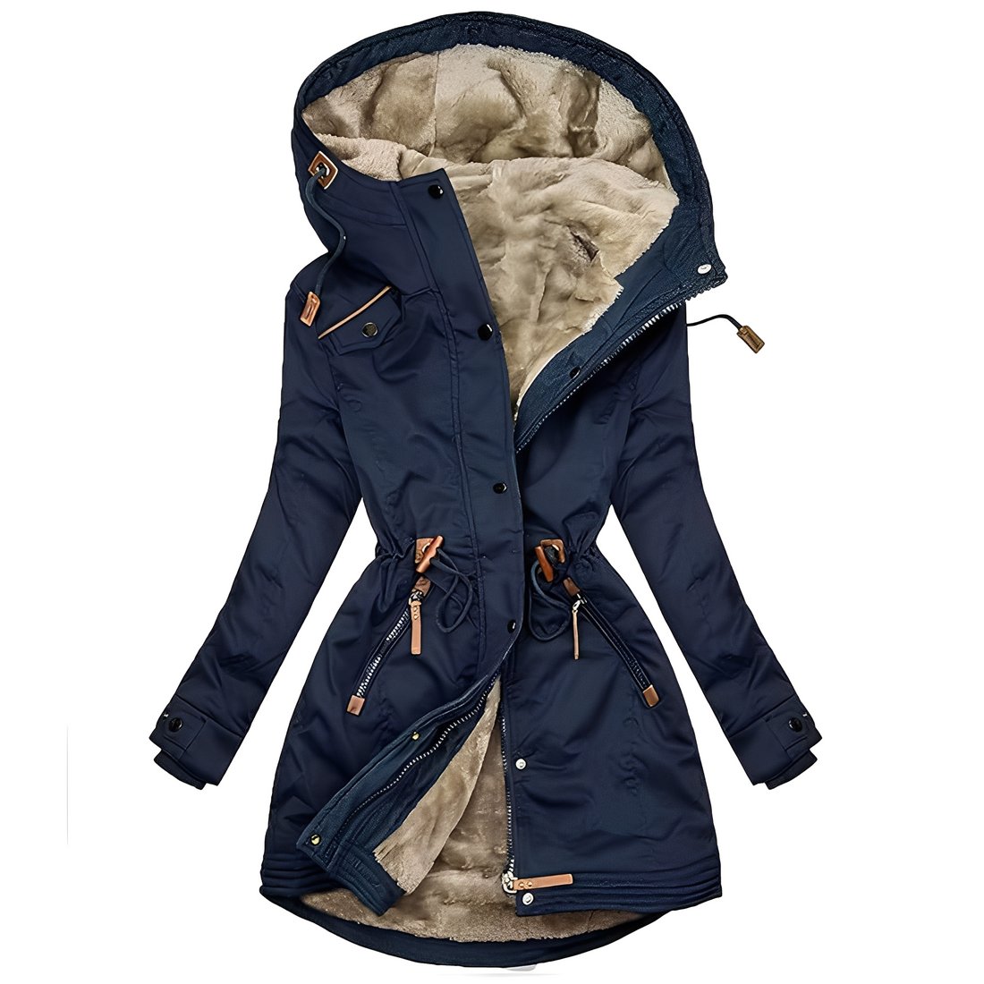 Lavena - Parka chic resistente al agua para mujeres